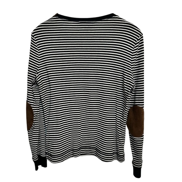 Lauren Ralph Lauren Women's Striped Long Sleeve Top Black Size M - Picture 3 of 9